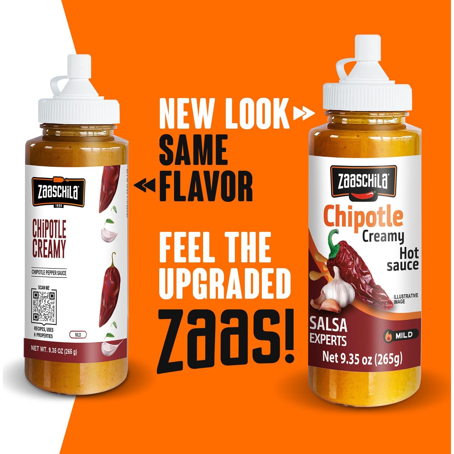 Salsa Cremosa Zaaschila Chipotle 265g - Paquete de 3