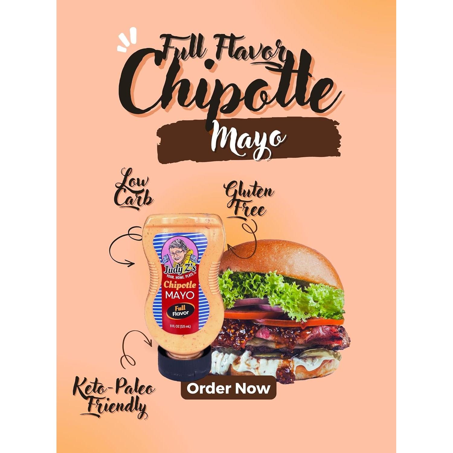 Mayonesa Chipotle Orgánica Judy Z 29.57 ml Sin Gluten