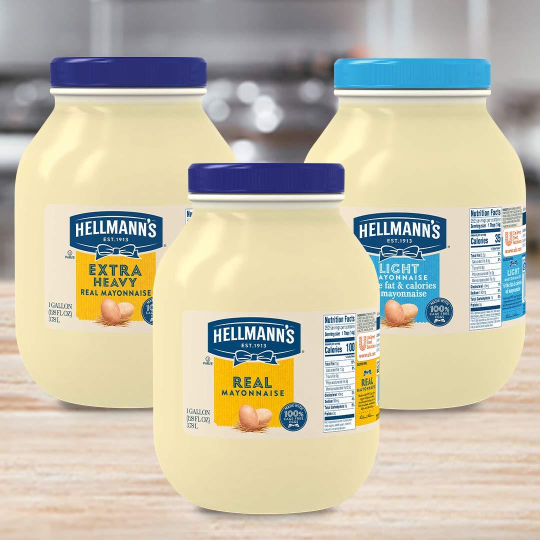 Mayonesa Ligera Hellmann's 3.78L Sin Gluten, 40 Calorías