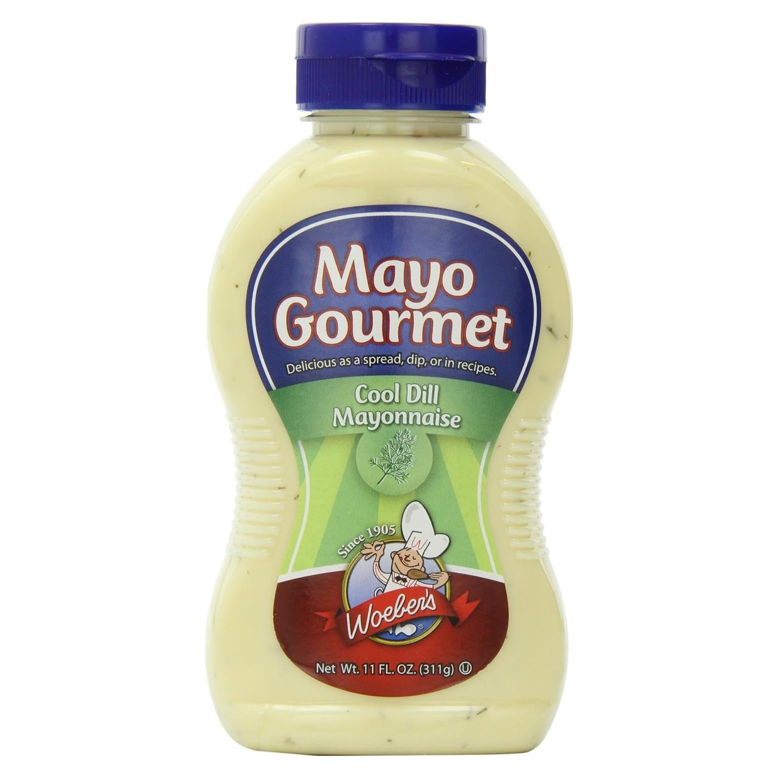 Mayonesa Gourmet Woeber's Cool Dill 311 g - Untar para Sándwiches