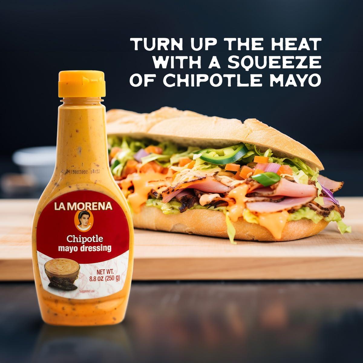 Aderezo de Mayo Chipotle La Morena 250g - Perfecto para Ensaladas y Sándwiches