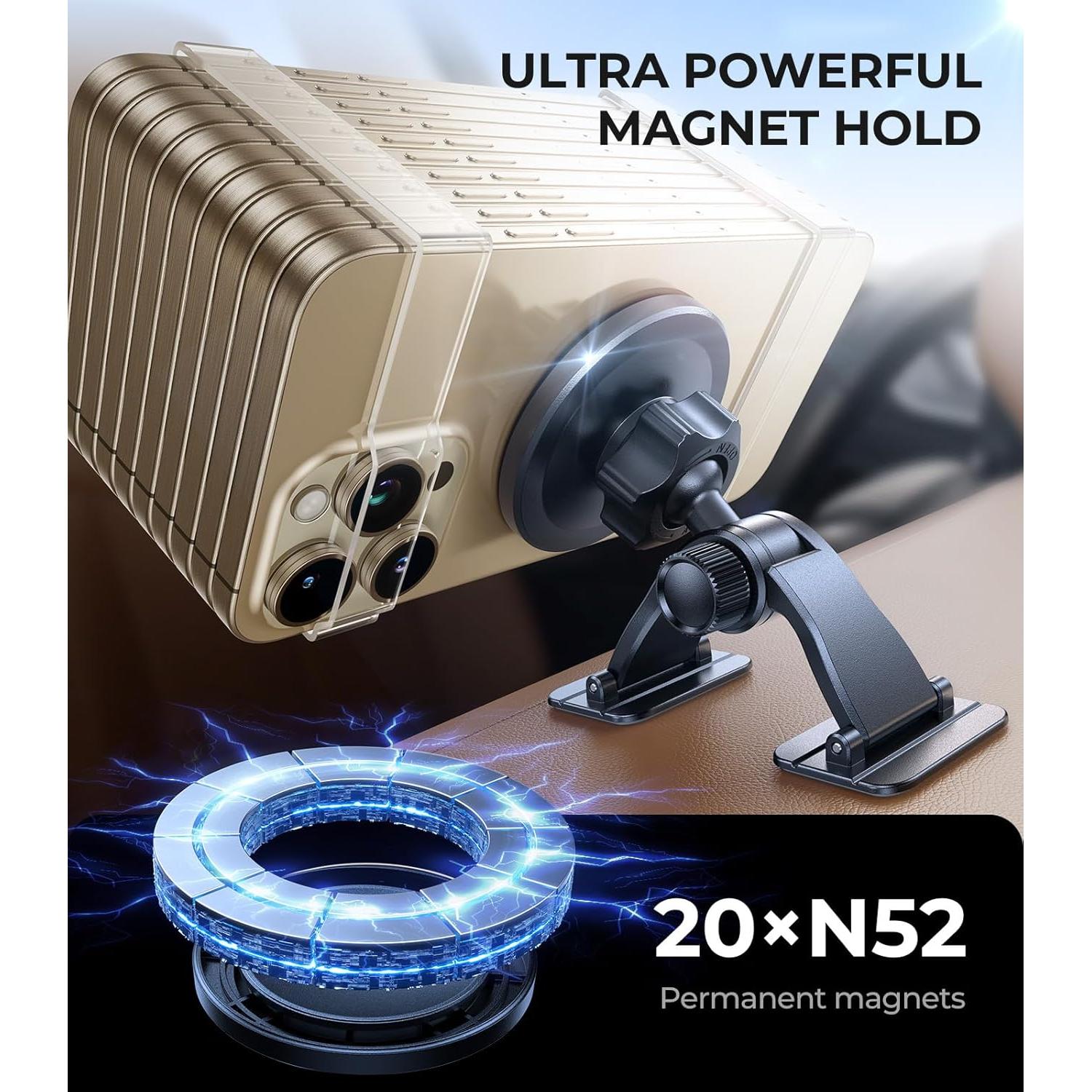 Soporte para Teléfono de Coche MagSafe VICSEED Negro 25N