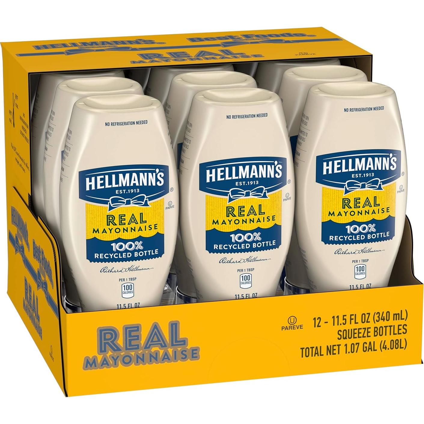 Mayonesa Hellmann's Squeeze 138 Oz Hecha con Huevos Libres