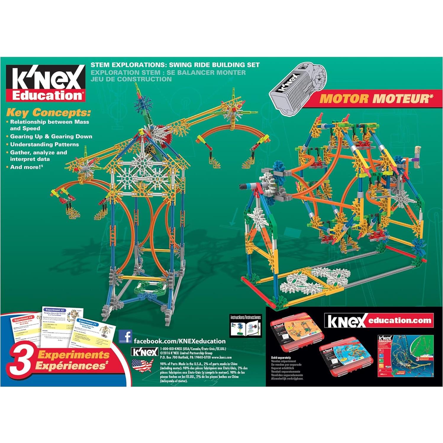 Set de Construcción K'NEX Montaña Rusa 486 Piezas STEM