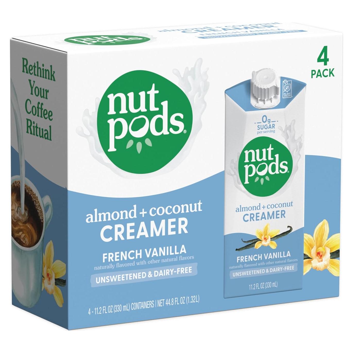 Crema de Café Sin Azúcar Nutpods Vainilla Francesa 1.32L