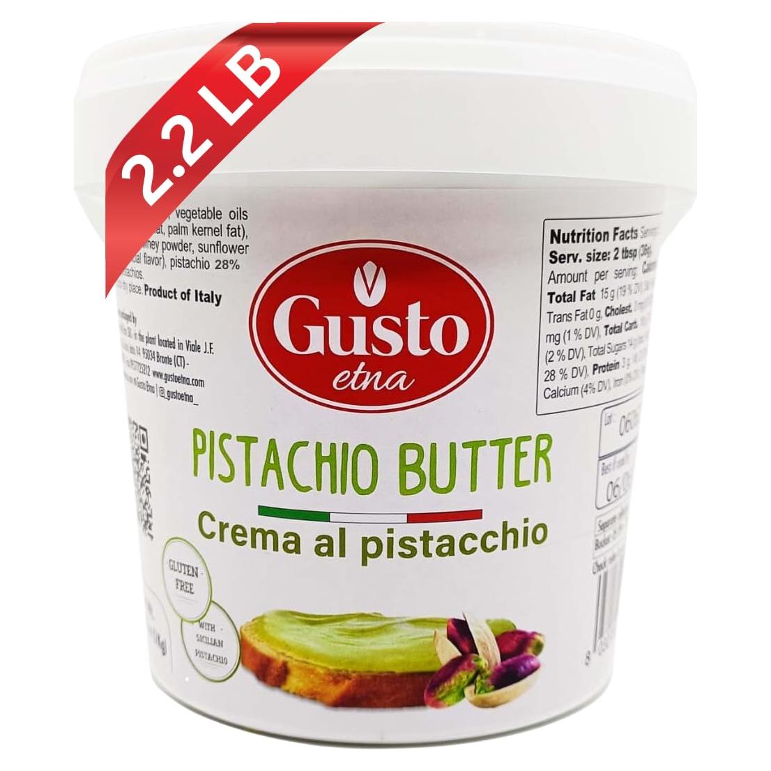 Crema de Pistacho Gusto Etna 1 kg - Mantequilla Dulce Italiana