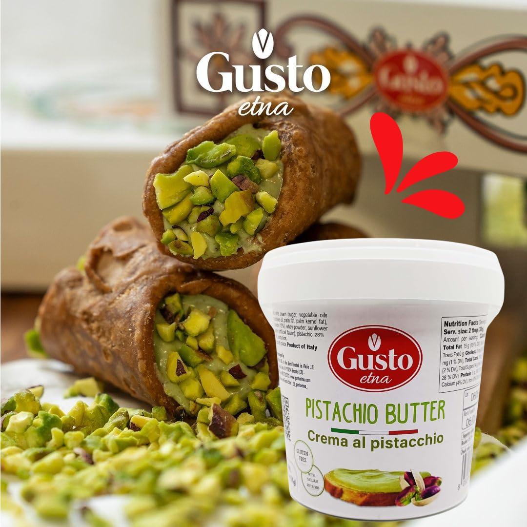 Crema de Pistacho Gusto Etna 1 kg - Mantequilla Dulce Italiana