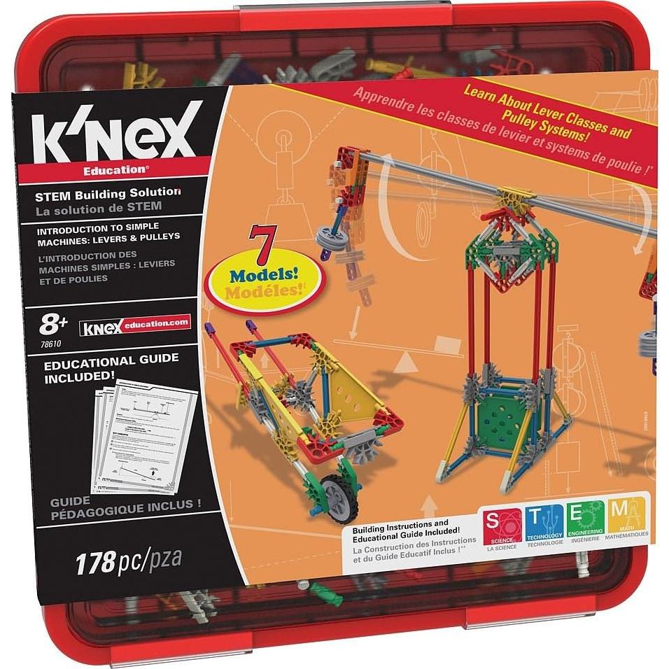 K'NEX Educación Set Palancas y Poleas 178 Piezas Grados 3-5