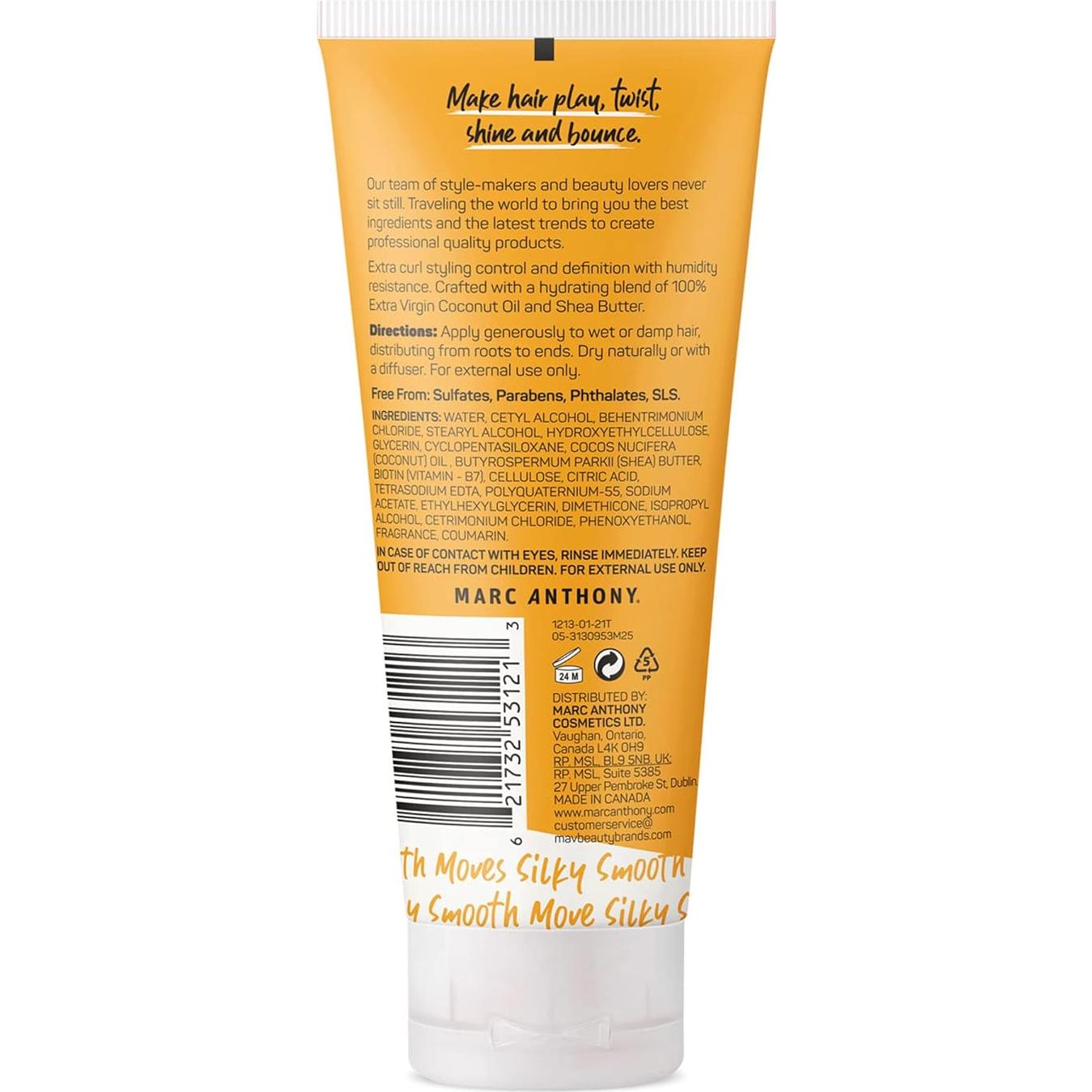 Crema Nutritiva para Rizos Marc Anthony 174 g - Anti-Frizz
