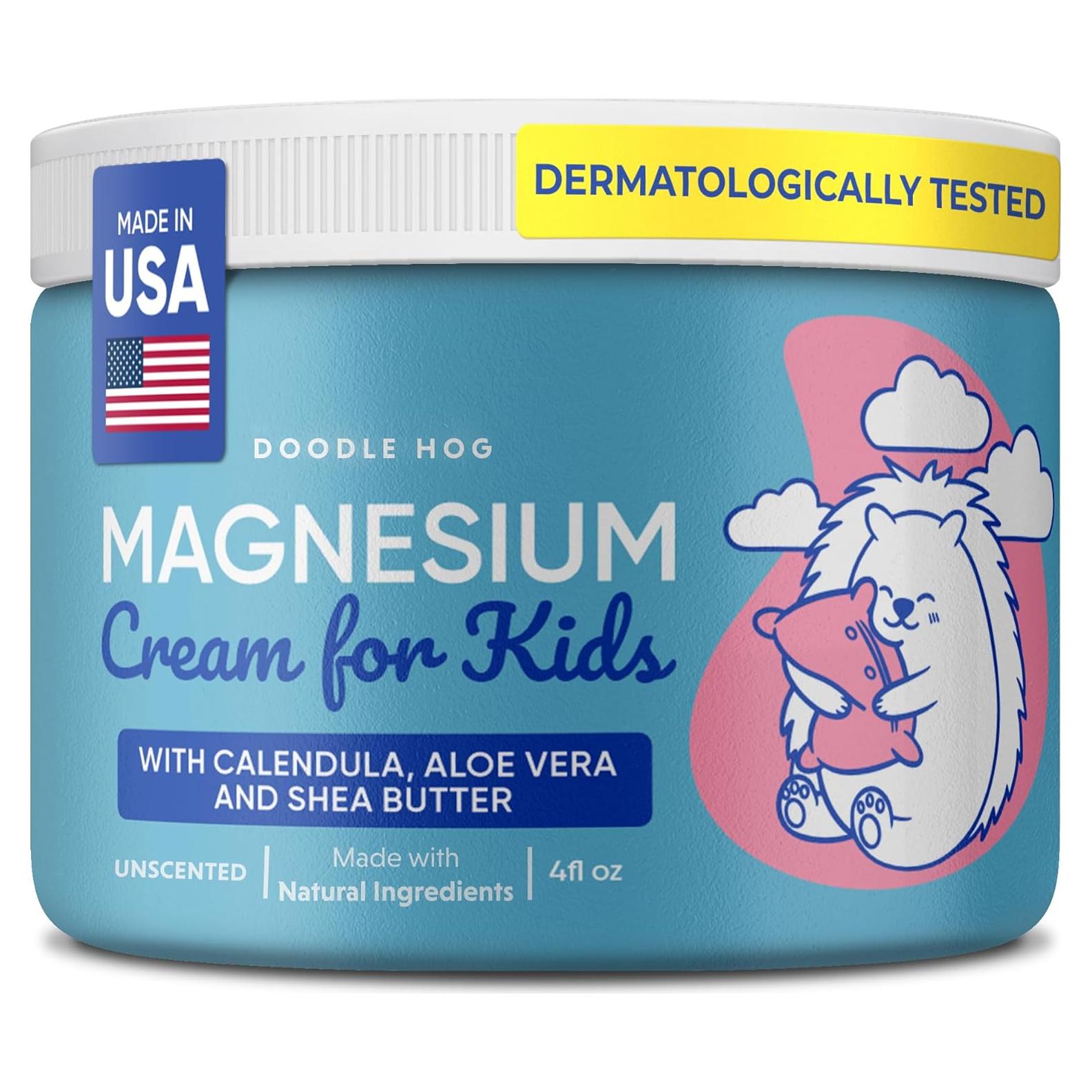 Crema de Magnesio Doodle Hog para Niños 113.4 g Sin Fragancia