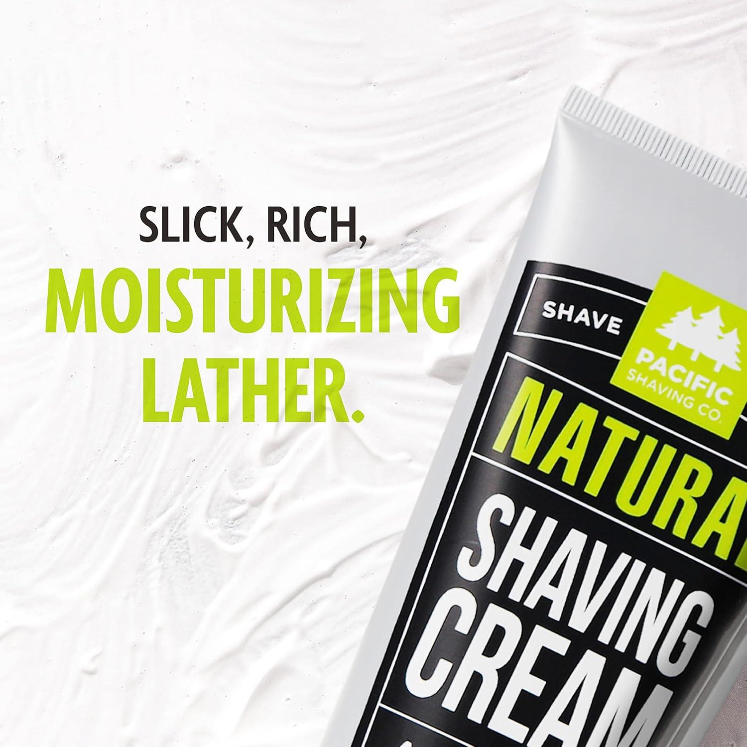 Crema de Afeitar Natural Pacific Shaving 198 g - Hidratante