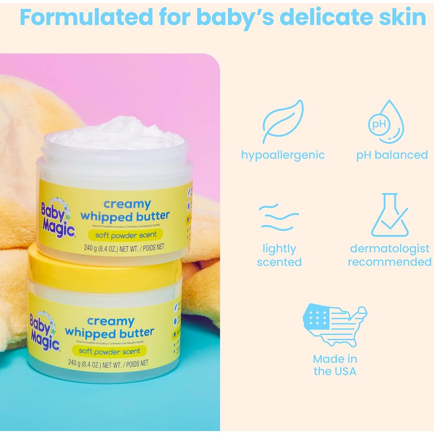 Mantequilla Batida Cremosa Baby Magic 248 ml | Hipoalergénica