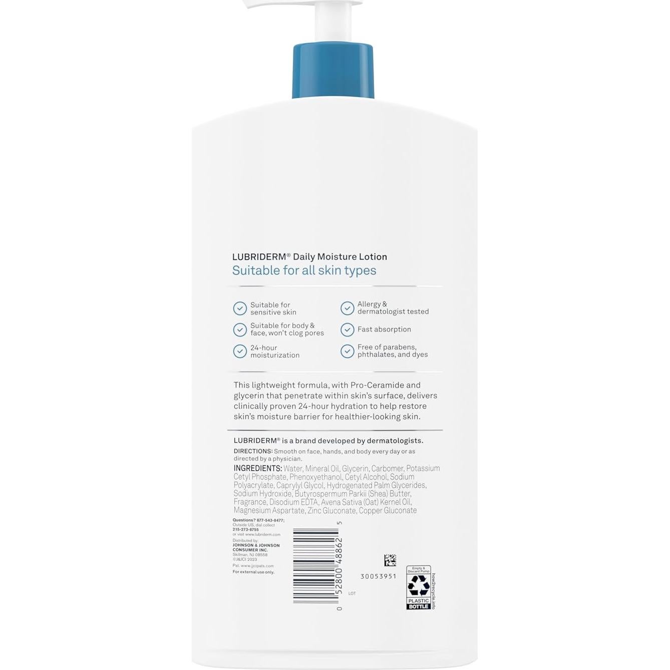 Loción Hidratante Diaria Lubriderm 24 Oz Pro-Ceramida