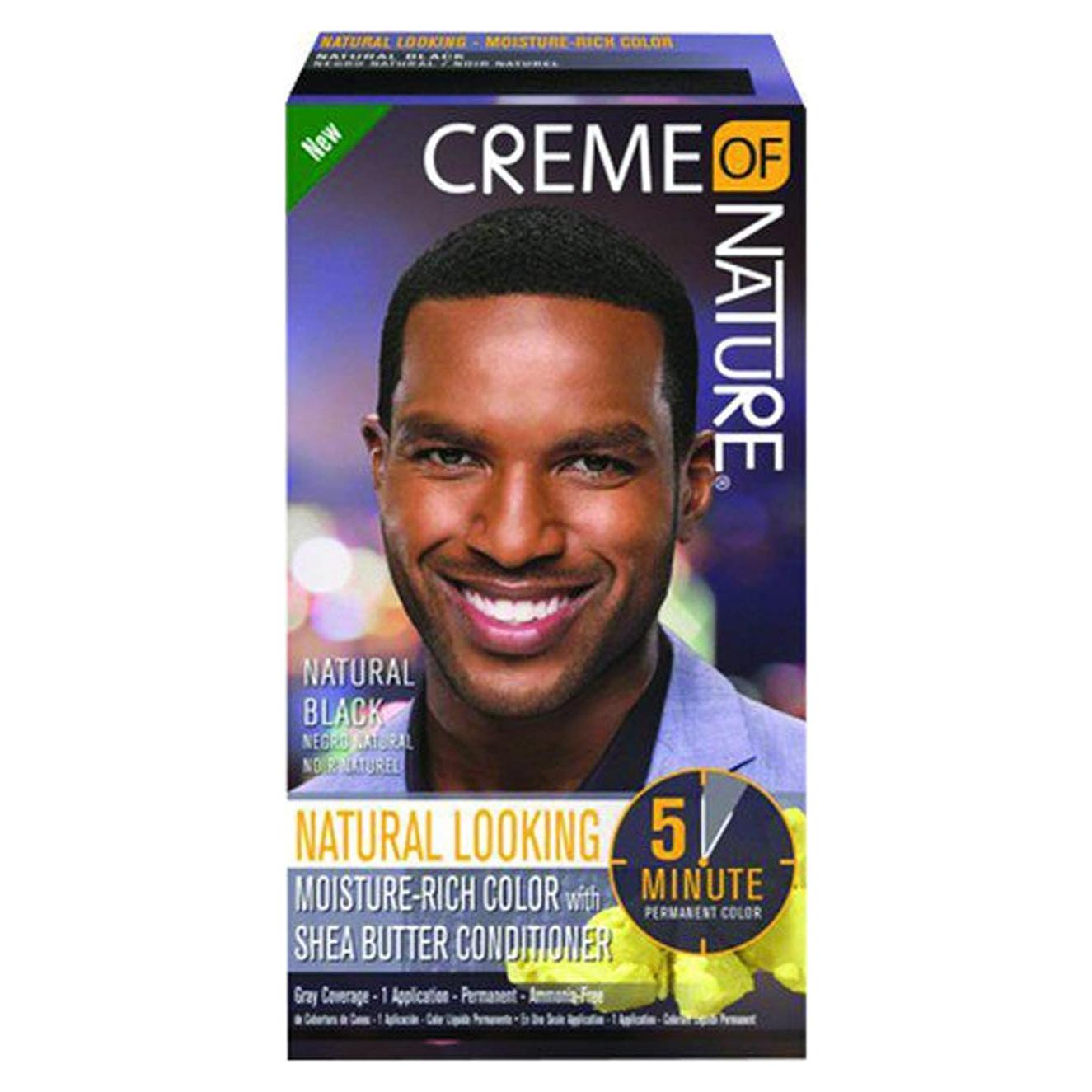 Color para Cabello Creme of Nature Negro Natural 1 Aplicación