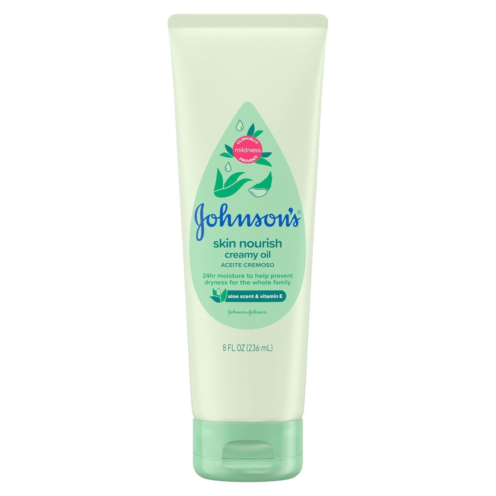 Crema Aceite Hidratante Johnson's Skin Nourish 236.6 ml