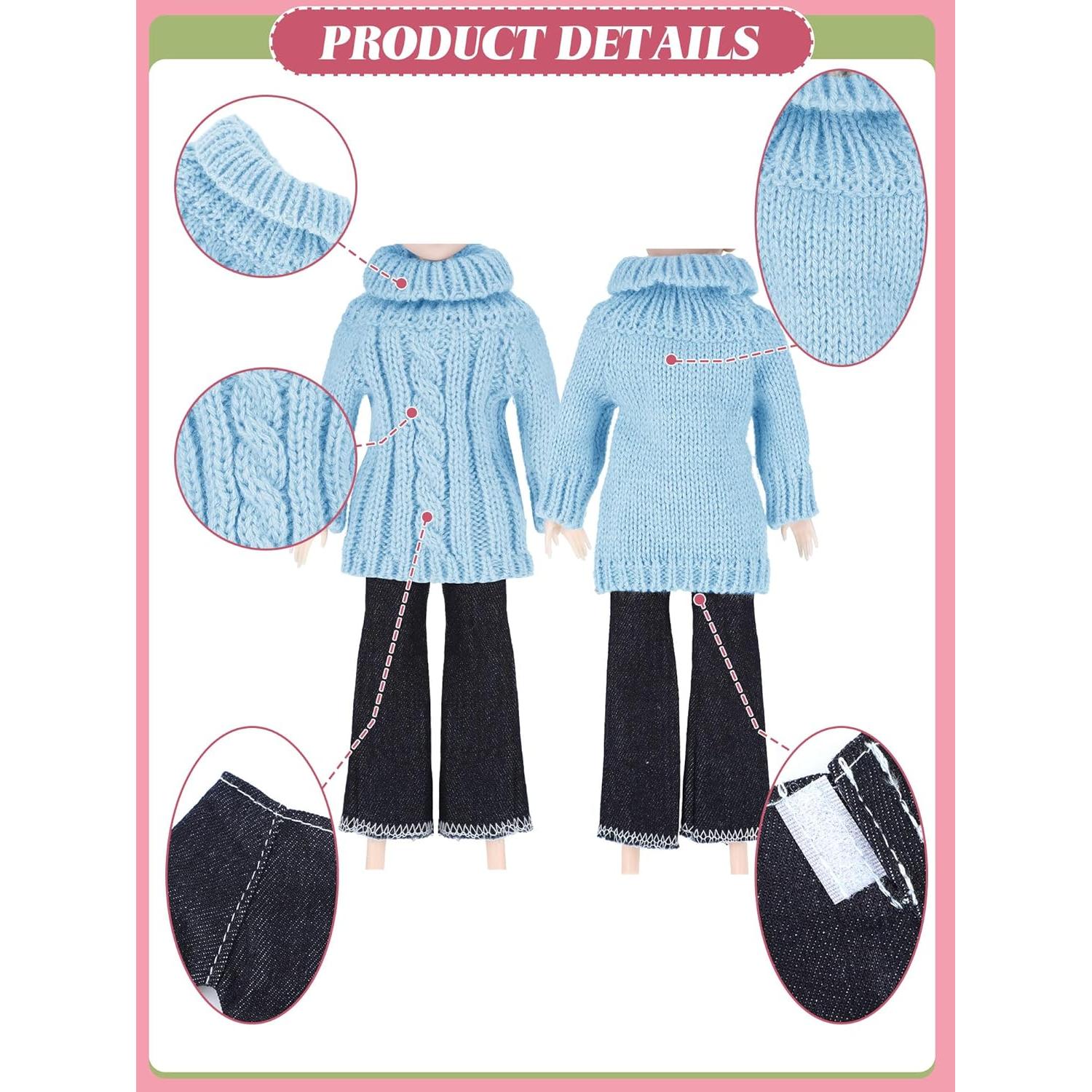 Conjunto Ropa para Muñecas Bencailor 8 Piezas Algodón