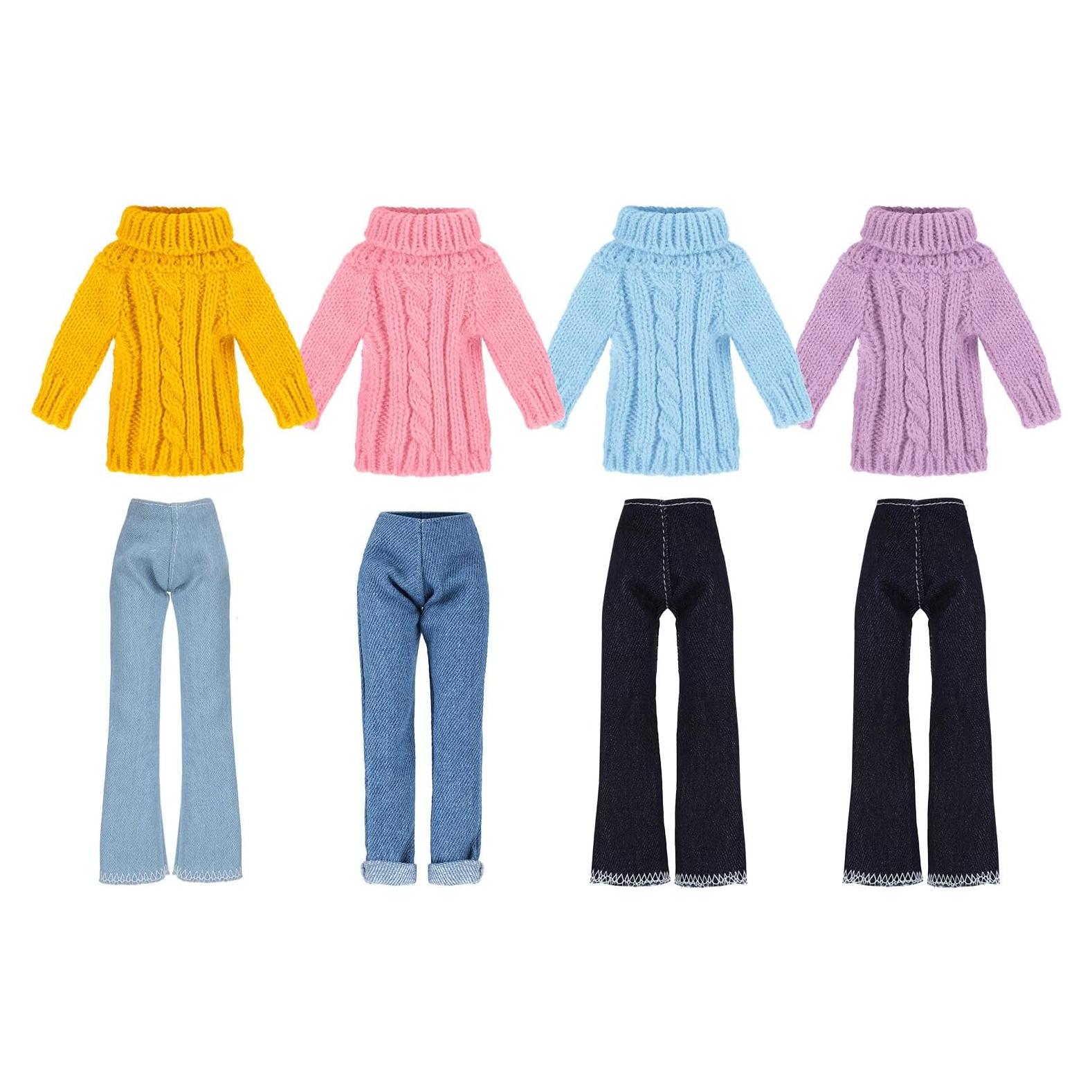 Conjunto Ropa para Muñecas Bencailor 8 Piezas Algodón