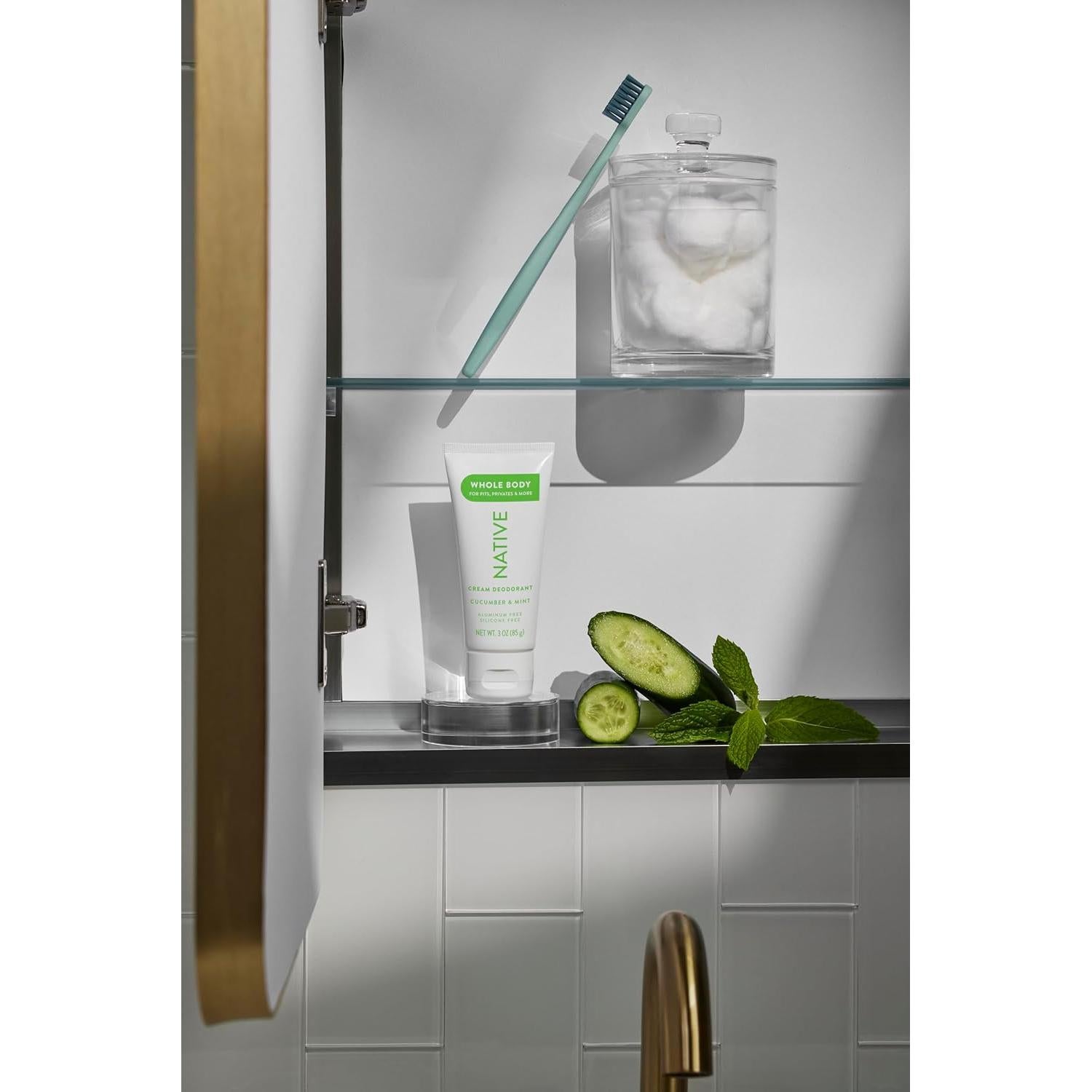 Desodorante en Crema Native 85g Pepino y Menta Libre de Aluminio