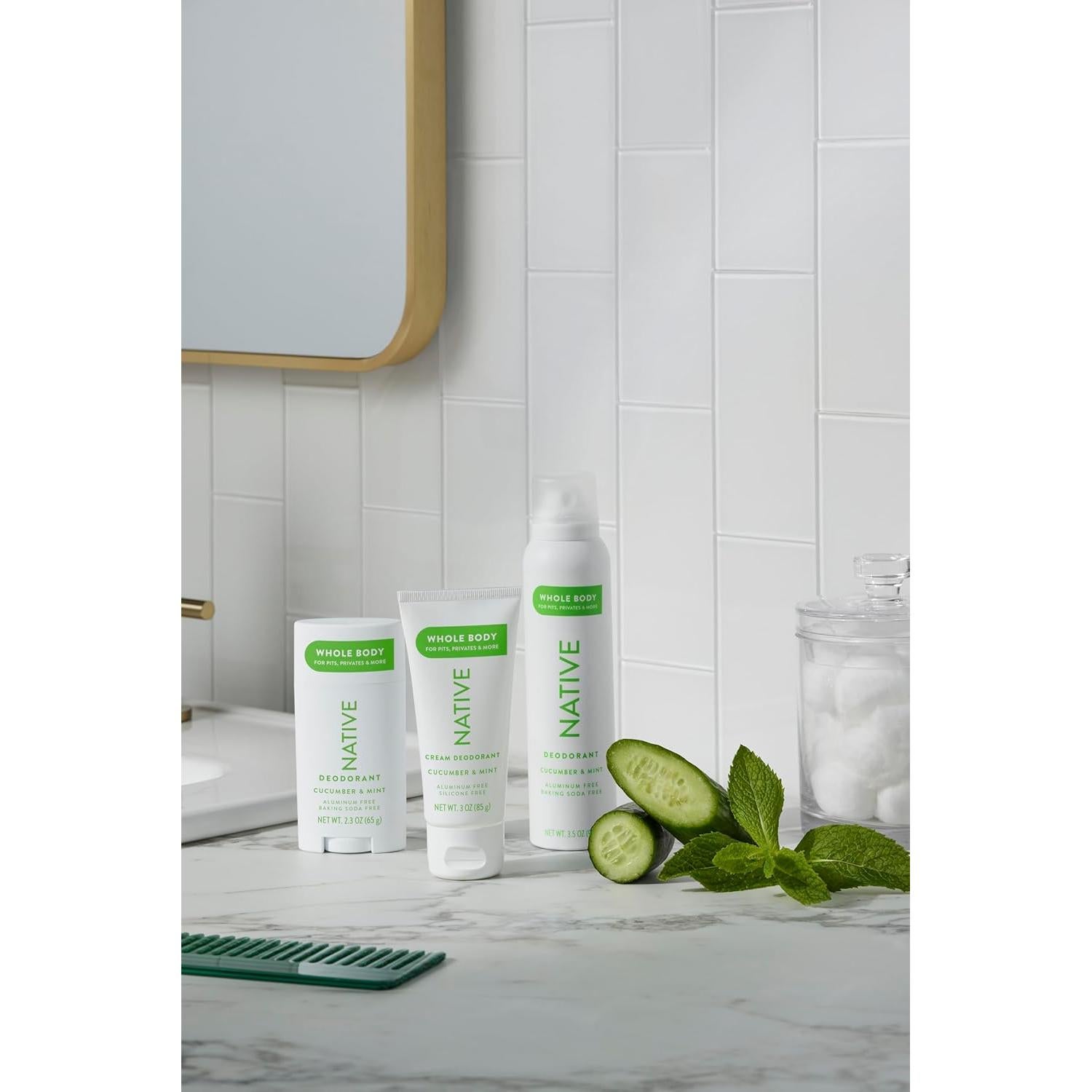 Desodorante en Crema Native 85g Pepino y Menta Libre de Aluminio