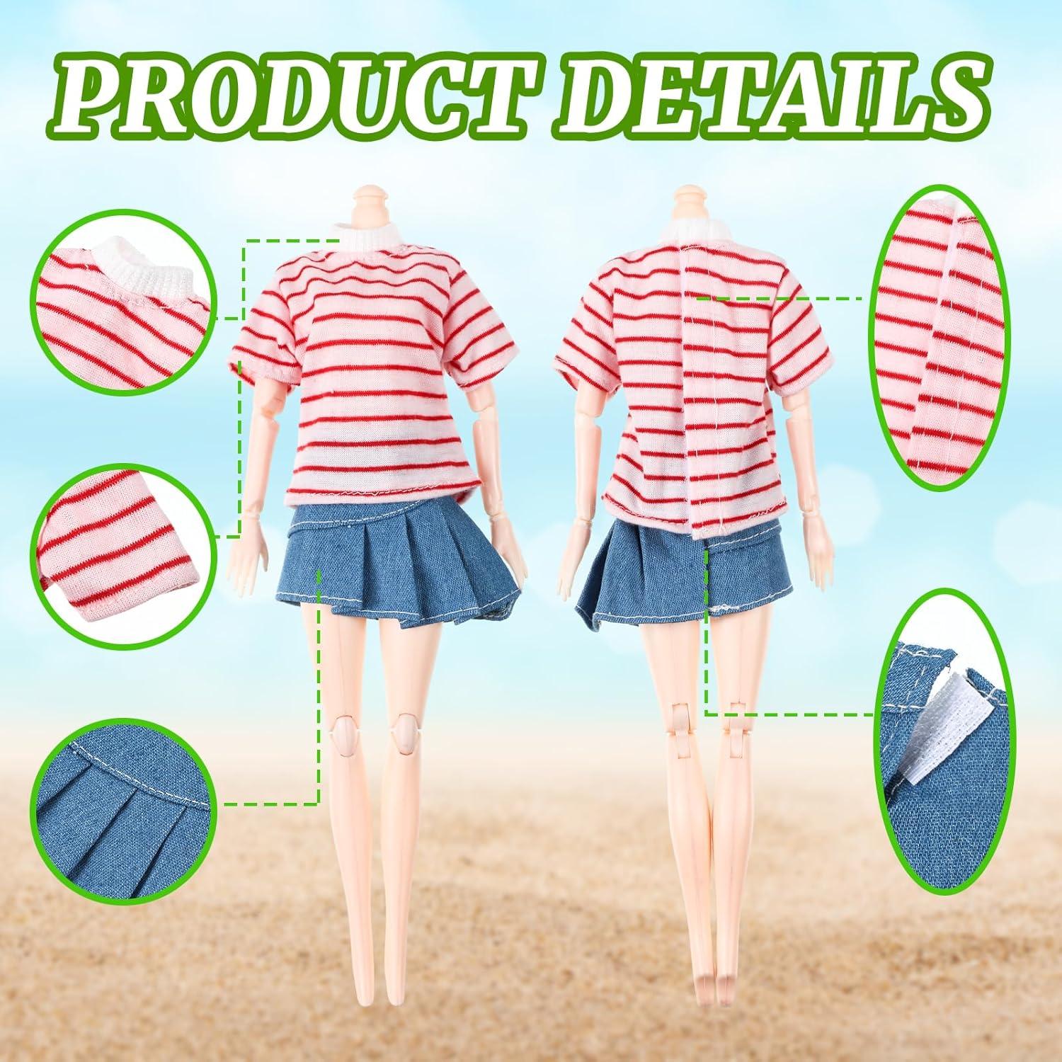 Bencailor 8 Piezas Ropa de Verano para Muñecas 29 cm