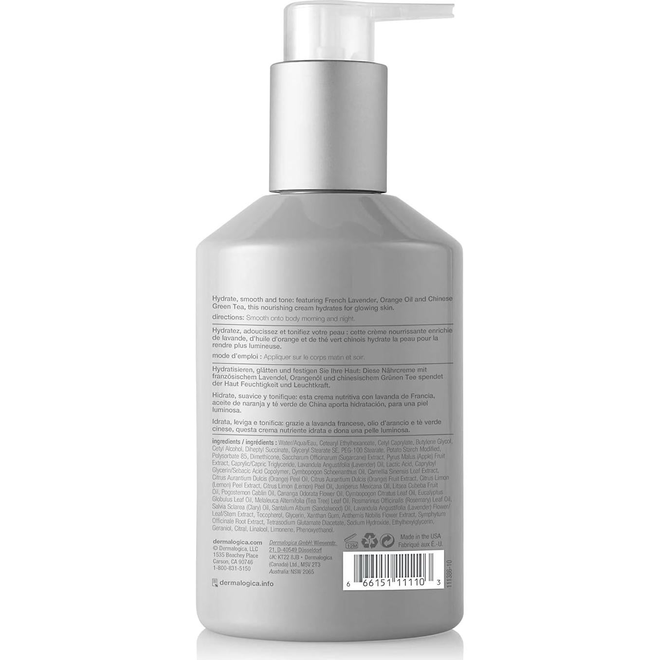 Crema Hidratante Corporal Dermalogica con Té Verde 295 ml