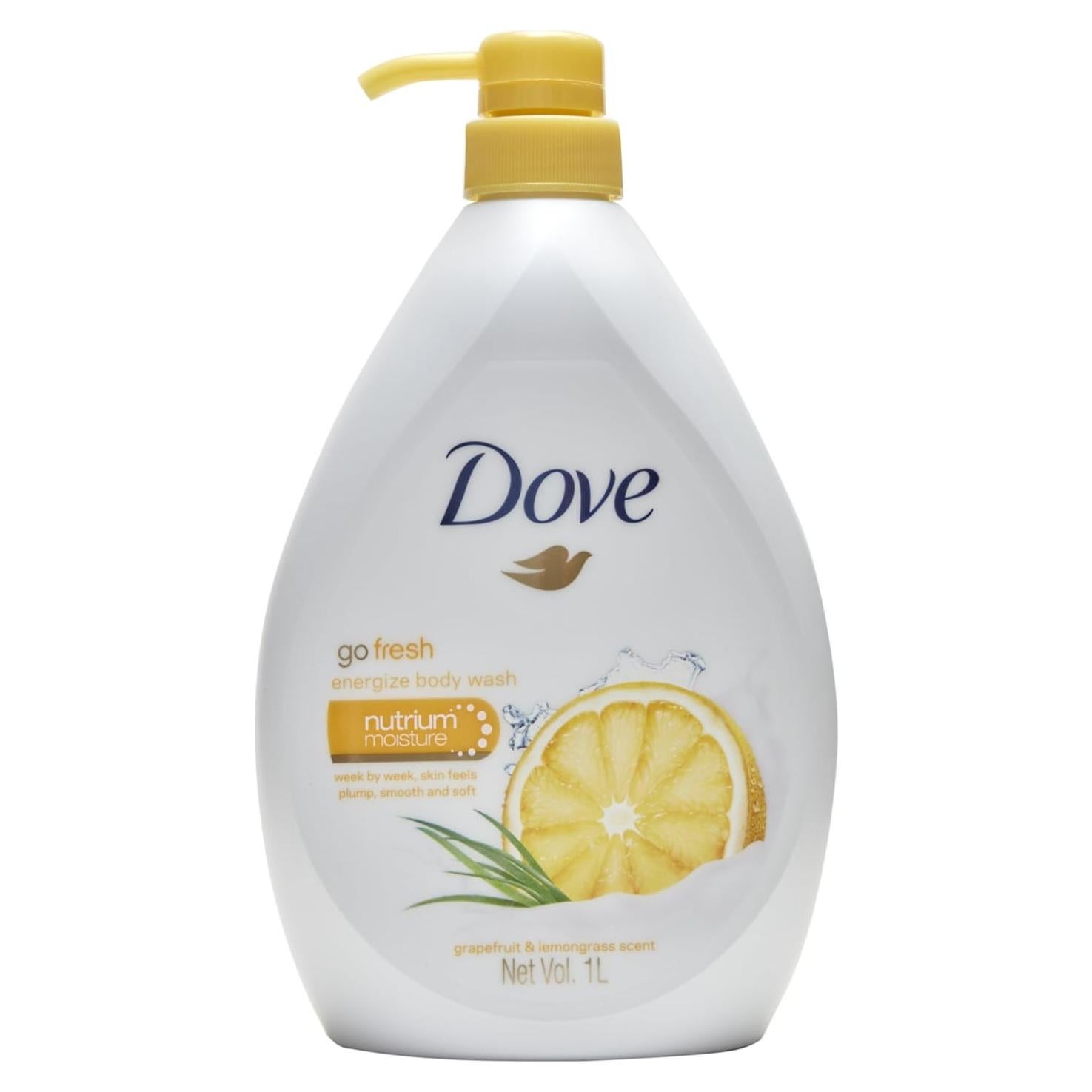 Gel de Ducha Dove Go Fresh Energize 1L Pomelo y Limón