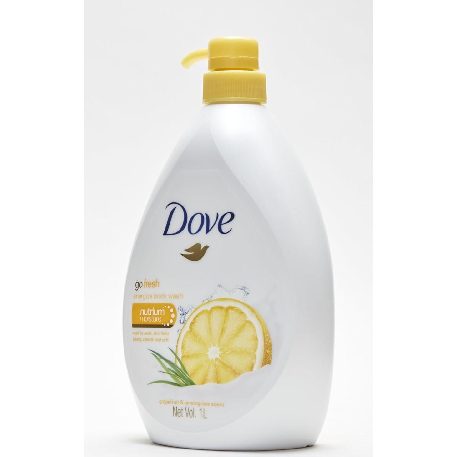 Gel de Ducha Dove Go Fresh Energize 1L Pomelo y Limón