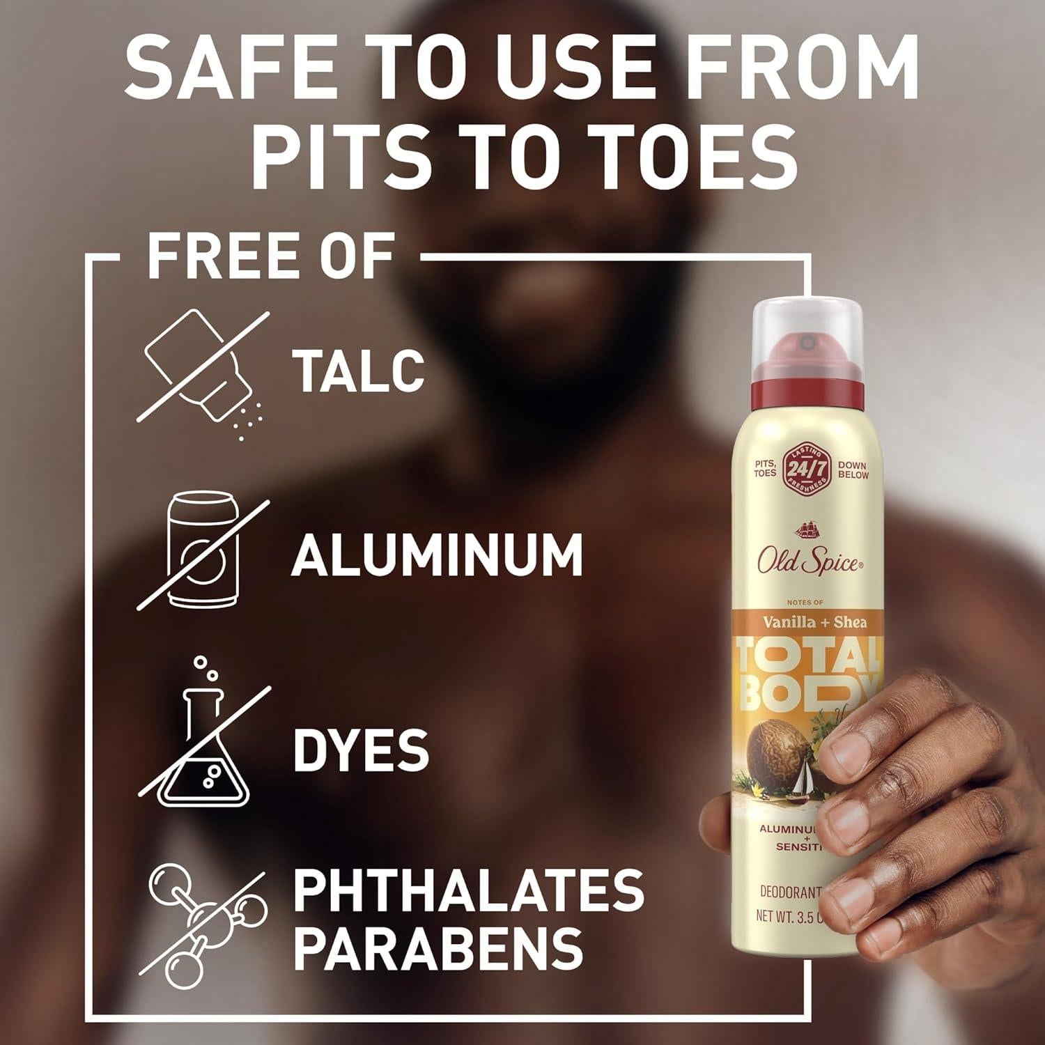 Desodorante en aerosol Old Spice para todo el cuerpo 99.22 g