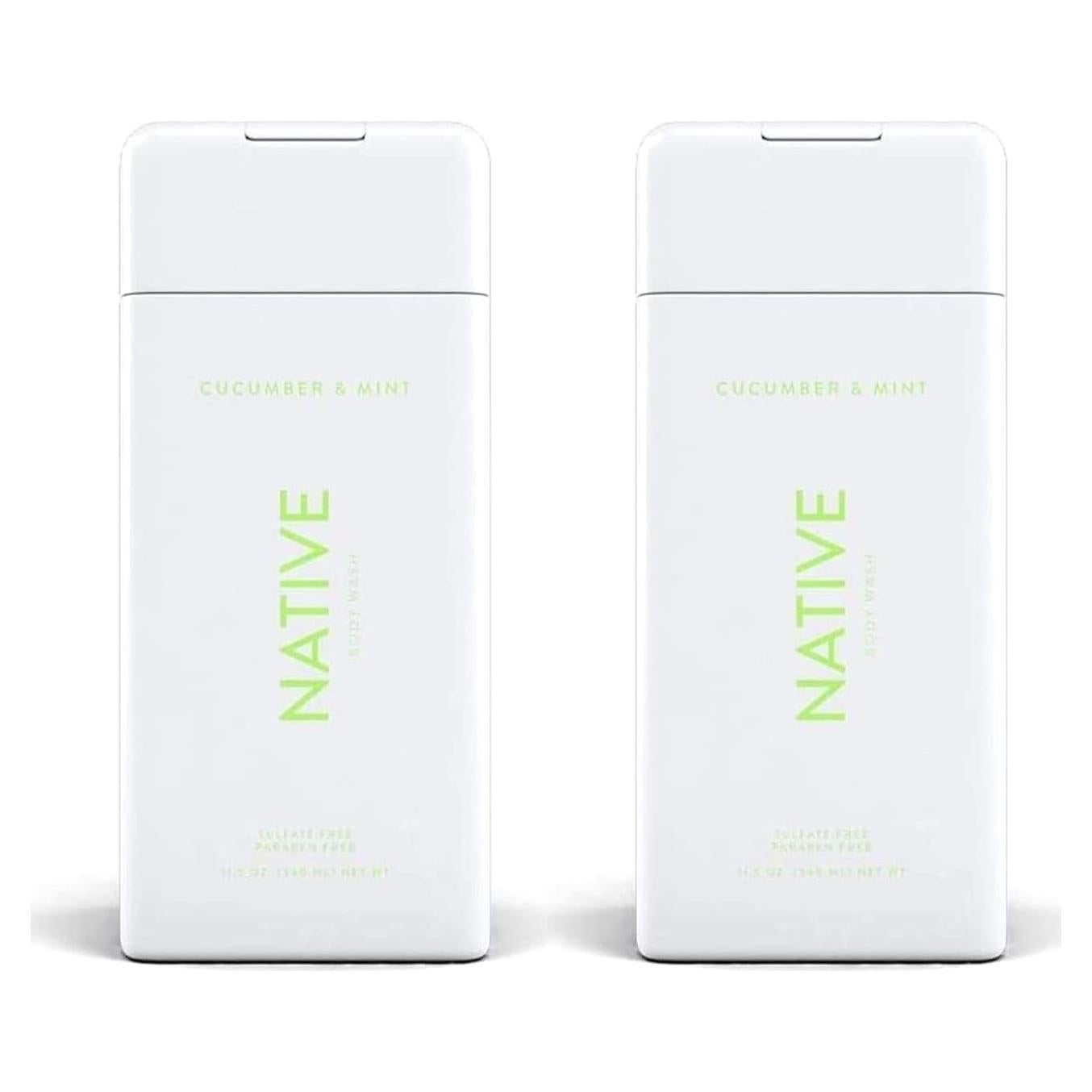 Gel de Ducha Nativo Pepino y Menta 2 Botellas 311g