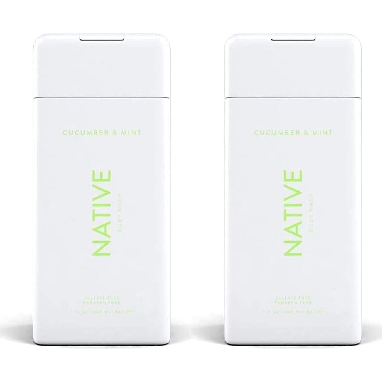 Gel de Ducha Nativo Pepino y Menta 2 Botellas 311g