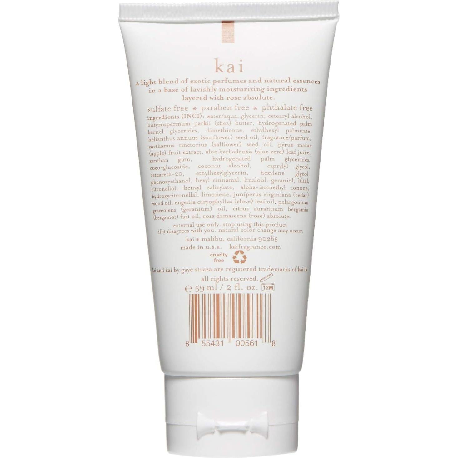 Crema de Manos Kai Rosa 59 ml - Hidratante Premium