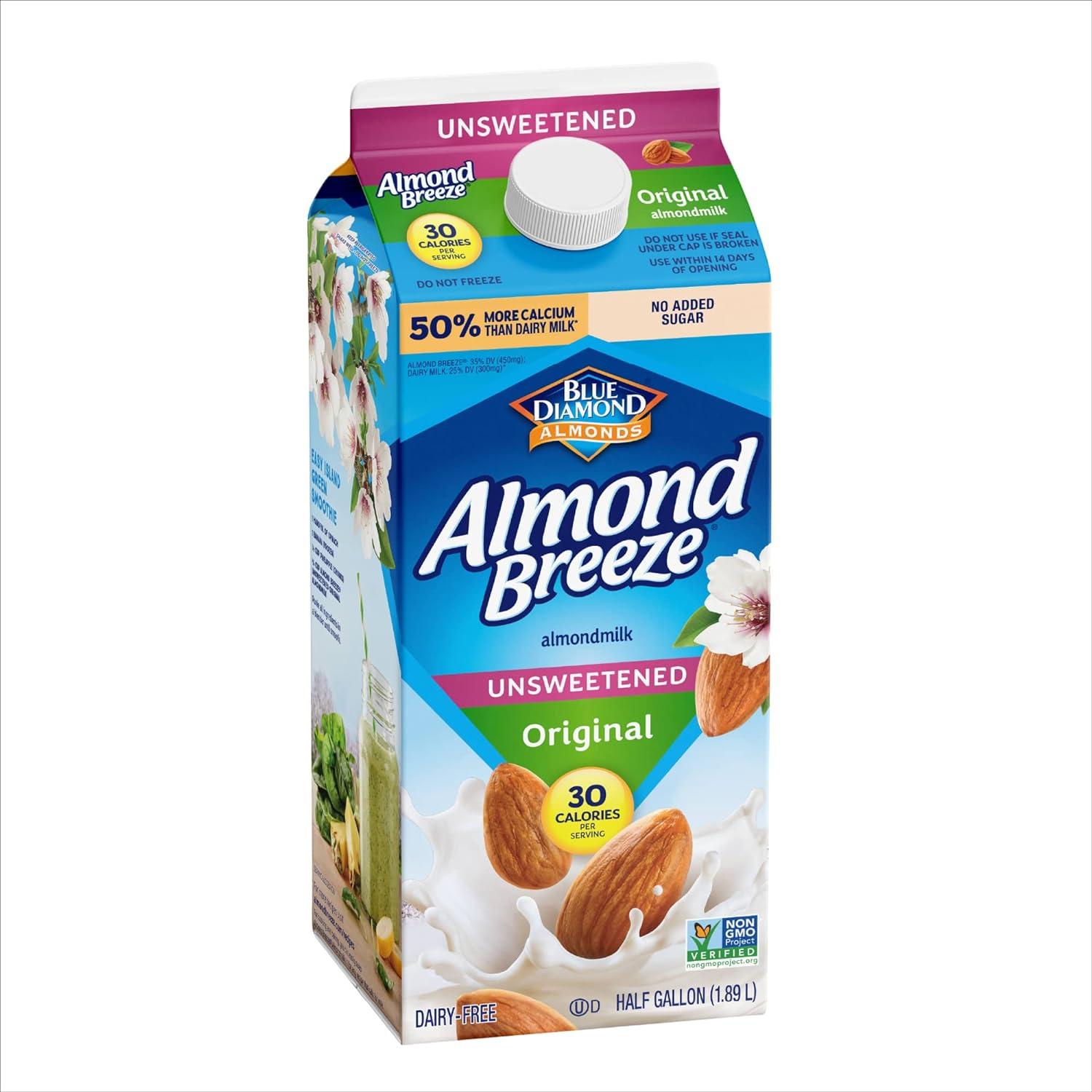 Leche de Almendra Original Almond Breeze 1.89 L Sin Azúcar
