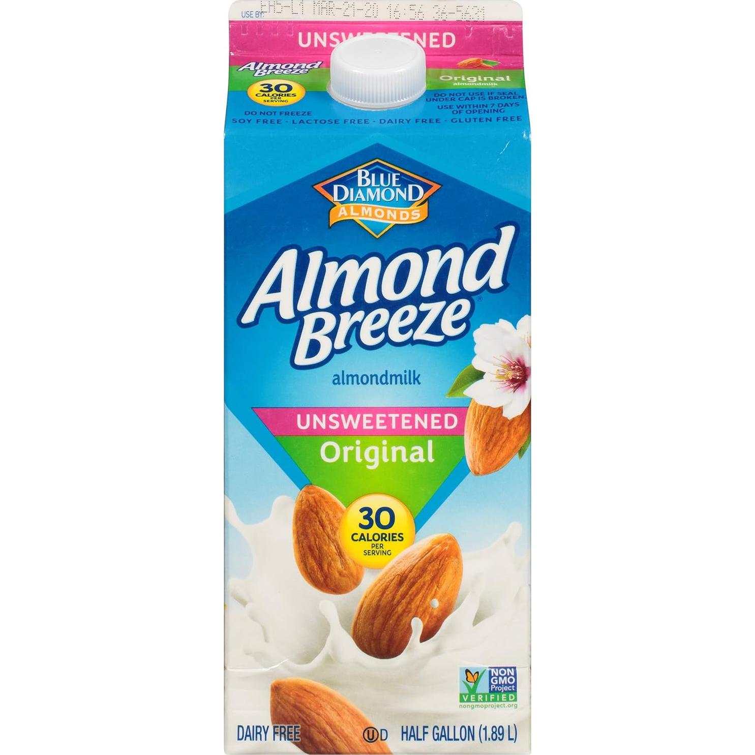 Leche de Almendra Original Almond Breeze 1.89 L Sin Azúcar