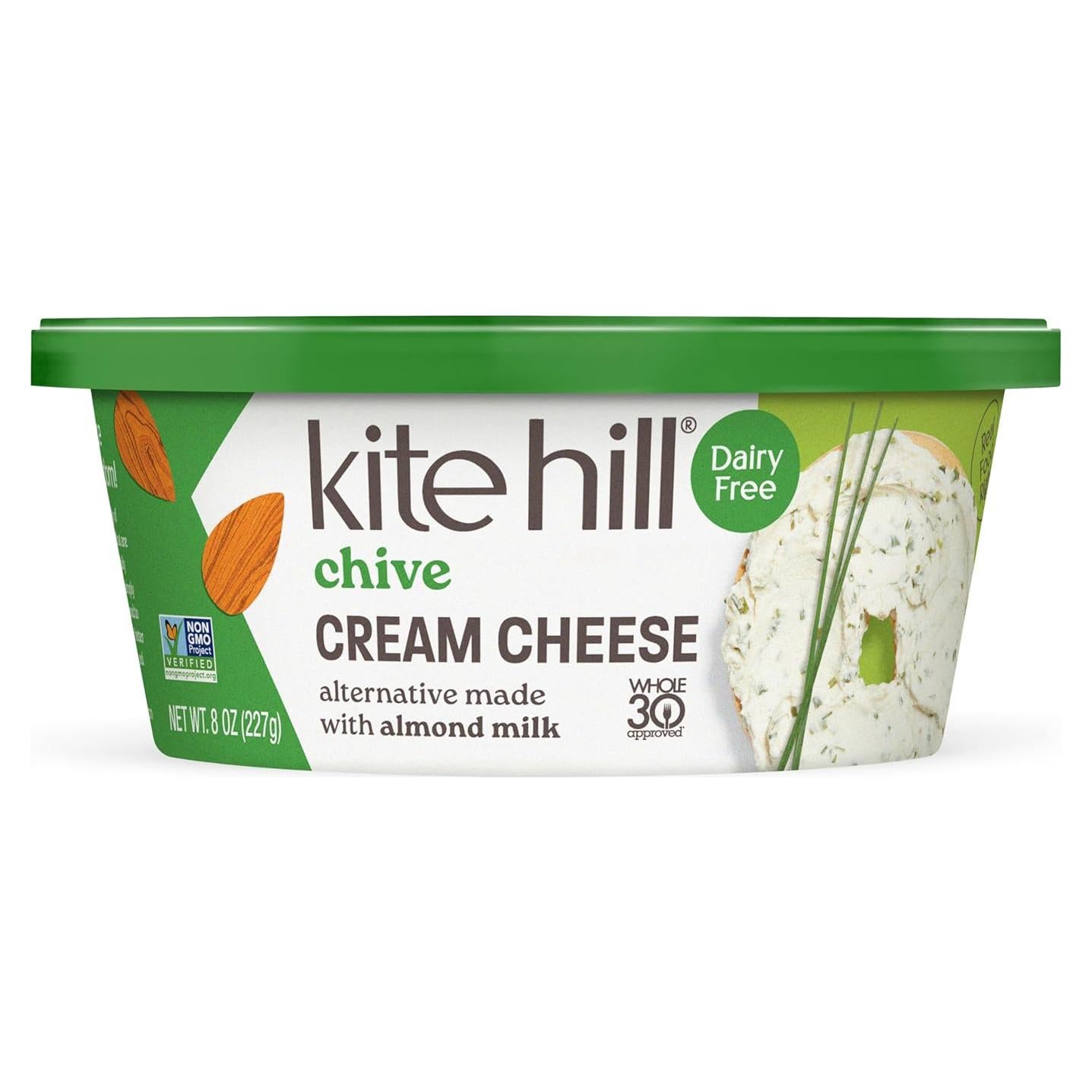 Crema de Queso Estilo Almendra Kite Hill con Cebollino 227g