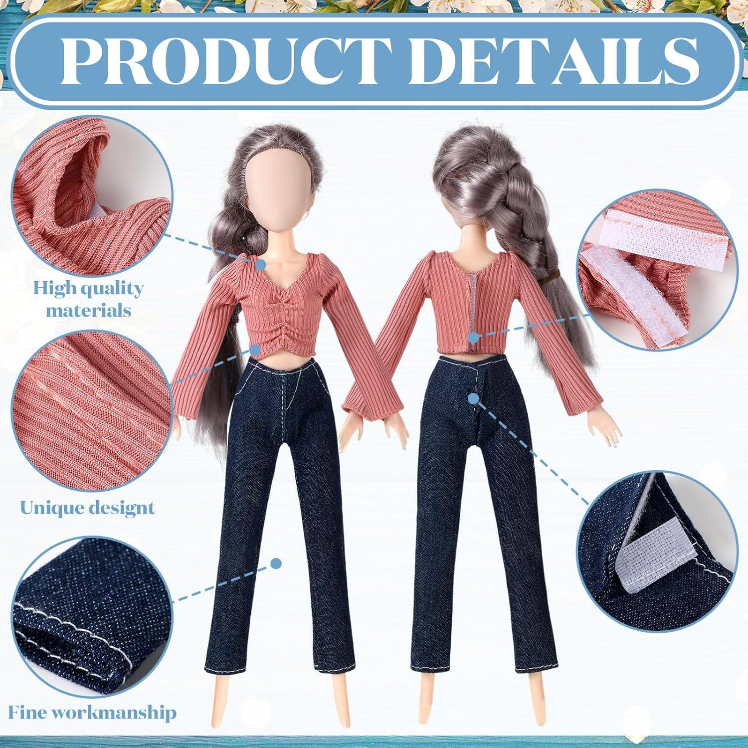 Ropa de Muñeca Bencailor 8 Piezas Verano 30 cm Accesorios