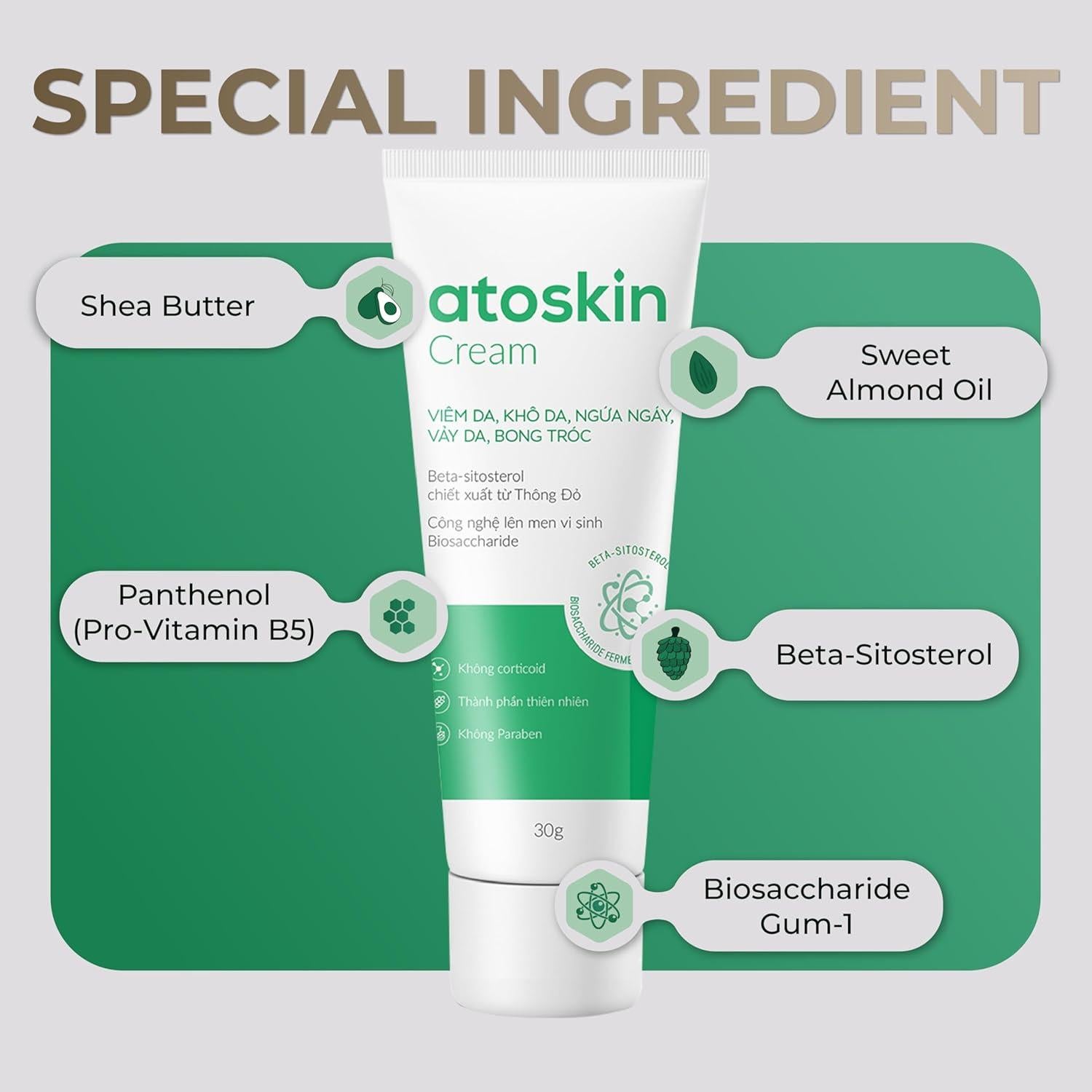 Crema Atoskin para Eczema y Dermatitis - 40.8 g