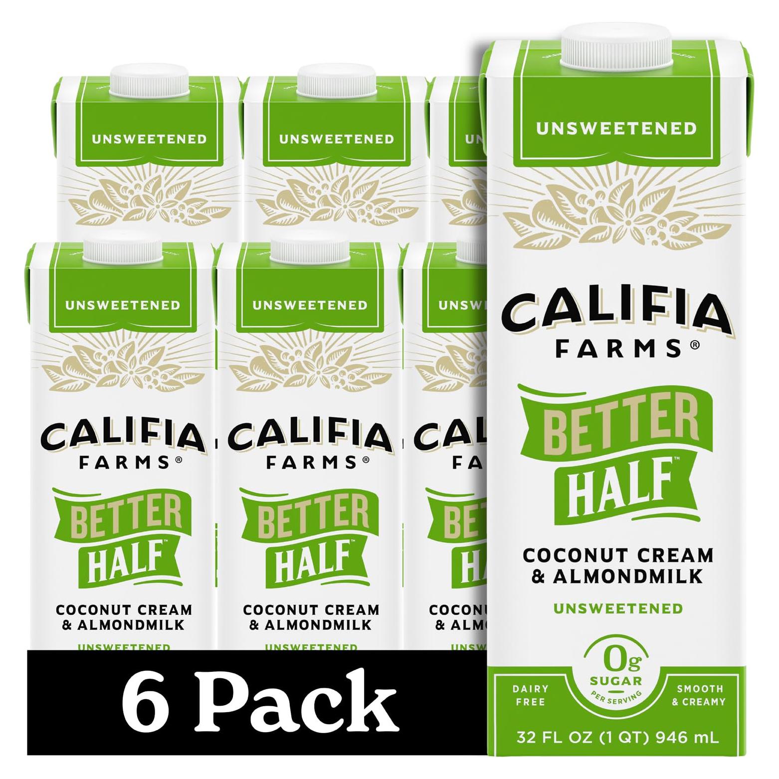 Crema Vegana Sin Azúcar Califia Farms 192 Oz - Keto