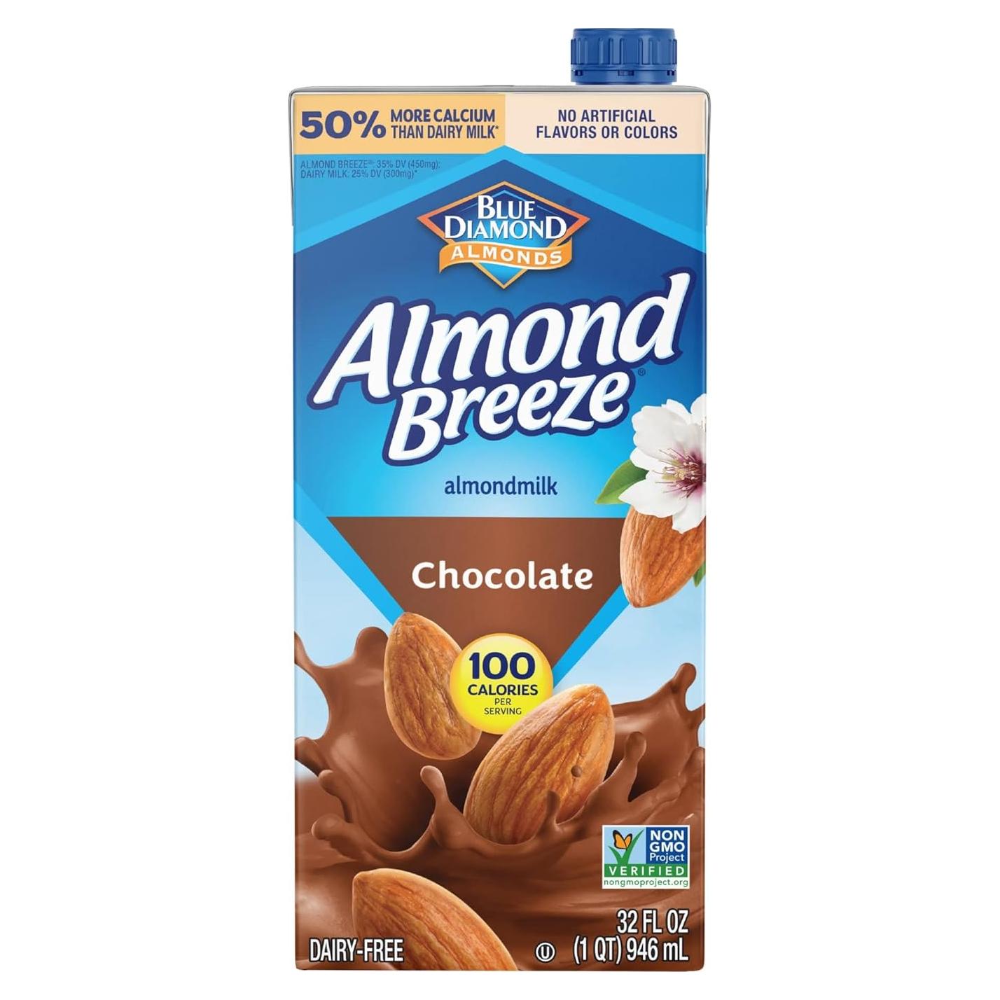 Leche de Almendra Sin Lácteos Blue Diamond Chocolate 946 ml