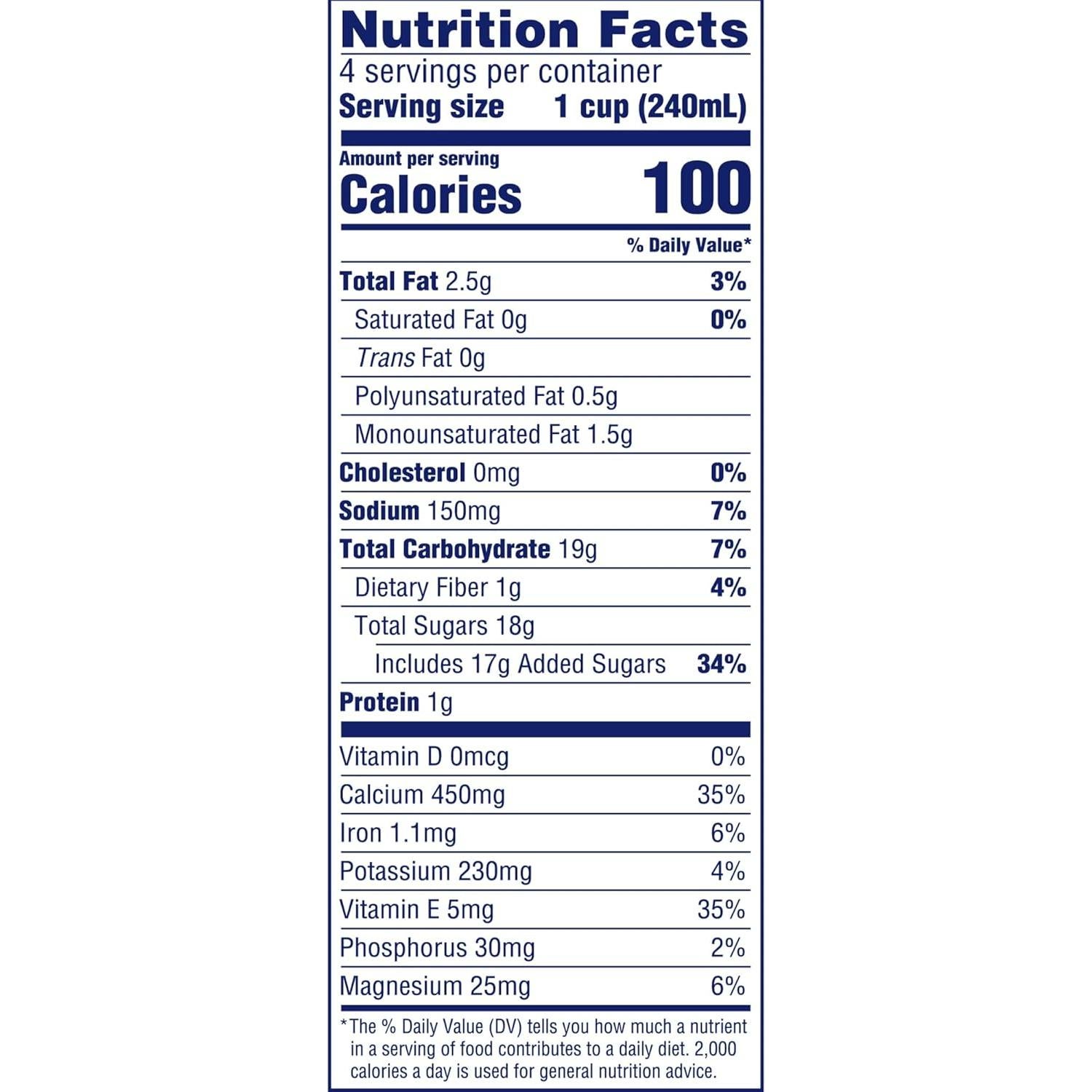 Leche de Almendra Sin Lácteos Blue Diamond Chocolate 946 ml