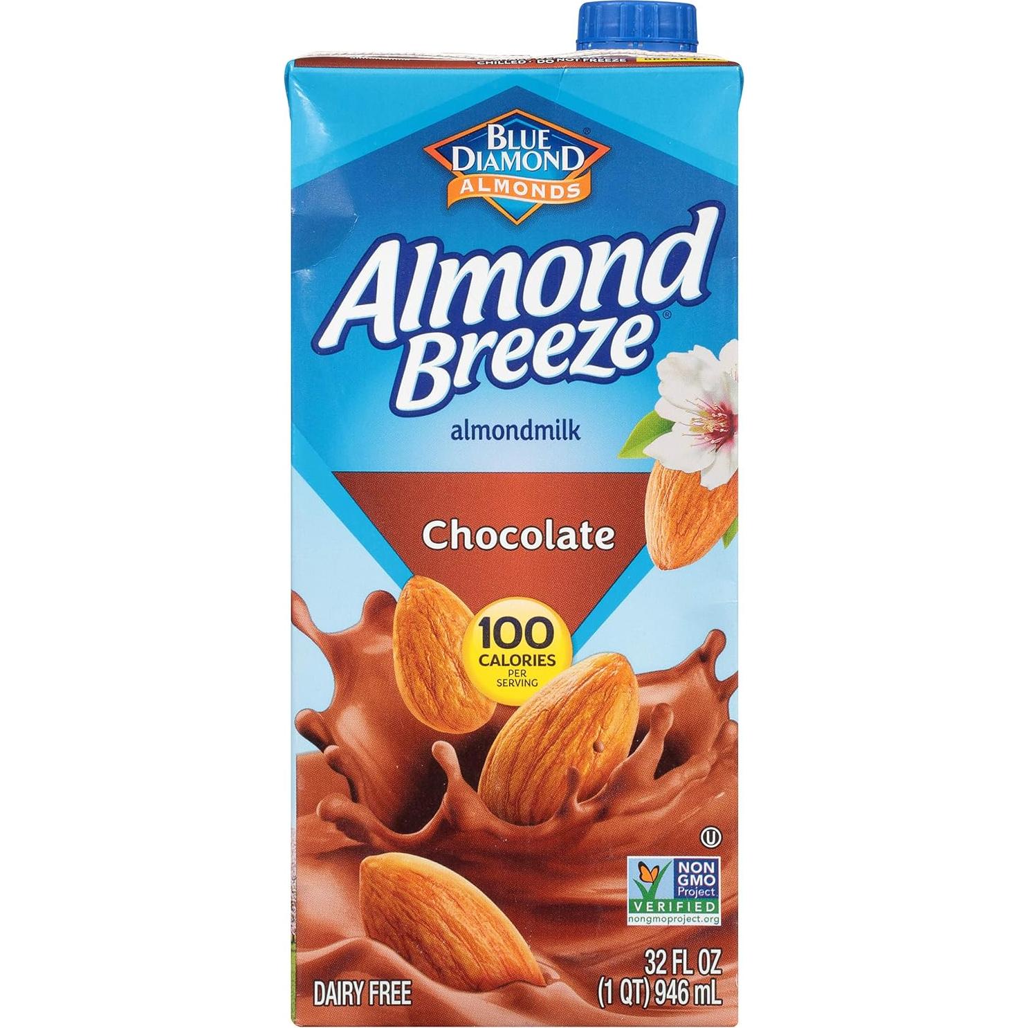 Leche de Almendra Sin Lácteos Blue Diamond Chocolate 946 ml