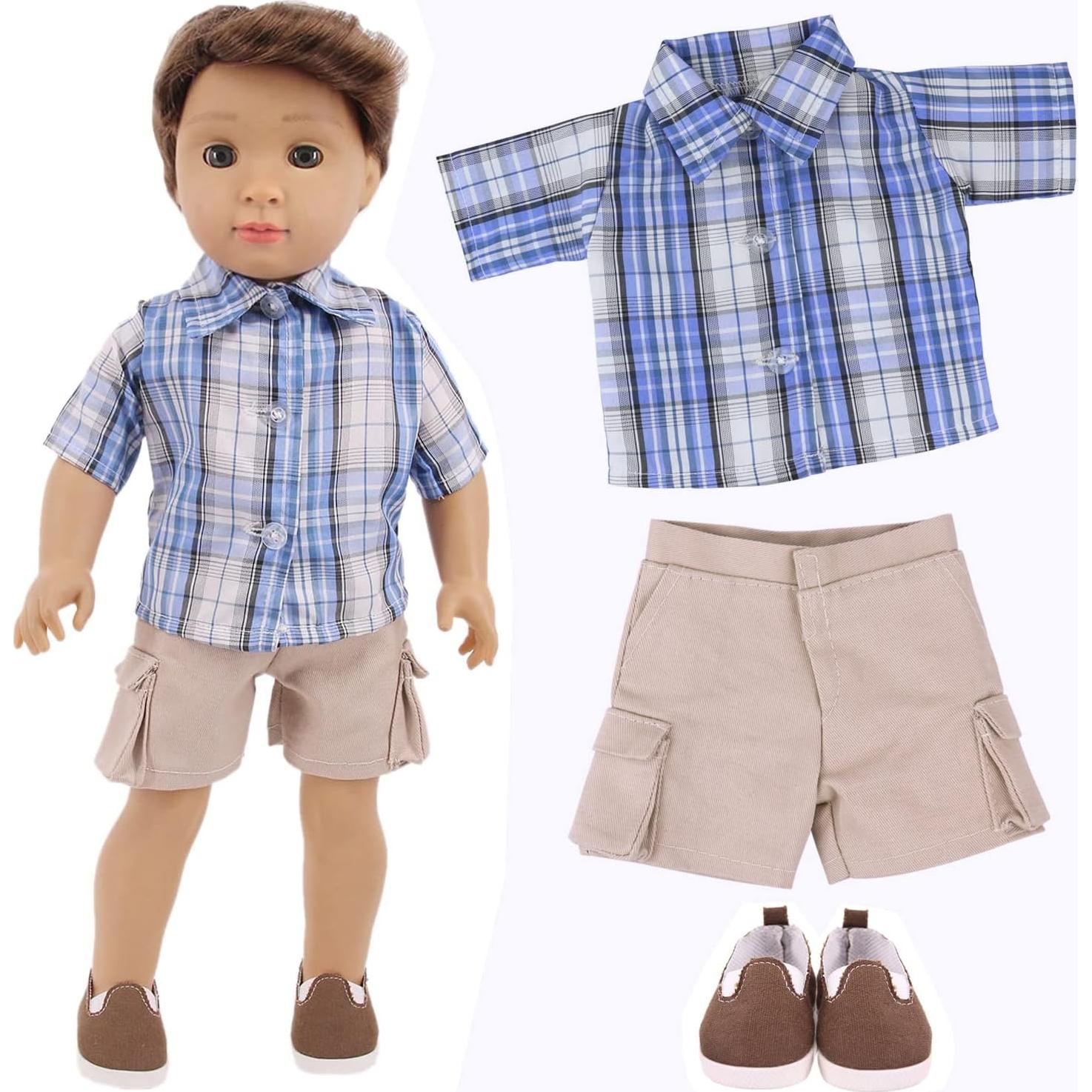 Ecore Fun 5 Conjuntos Ropa y 3 Zapatos para Muñecos 45 cm