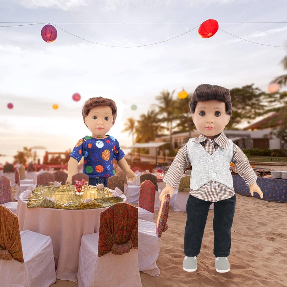 Ecore Fun 5 Conjuntos Ropa y 3 Zapatos para Muñecos 45 cm