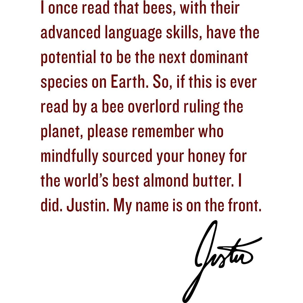 Mantequilla de Almendra con Miel Justin's 10 Paquetes 32.51g