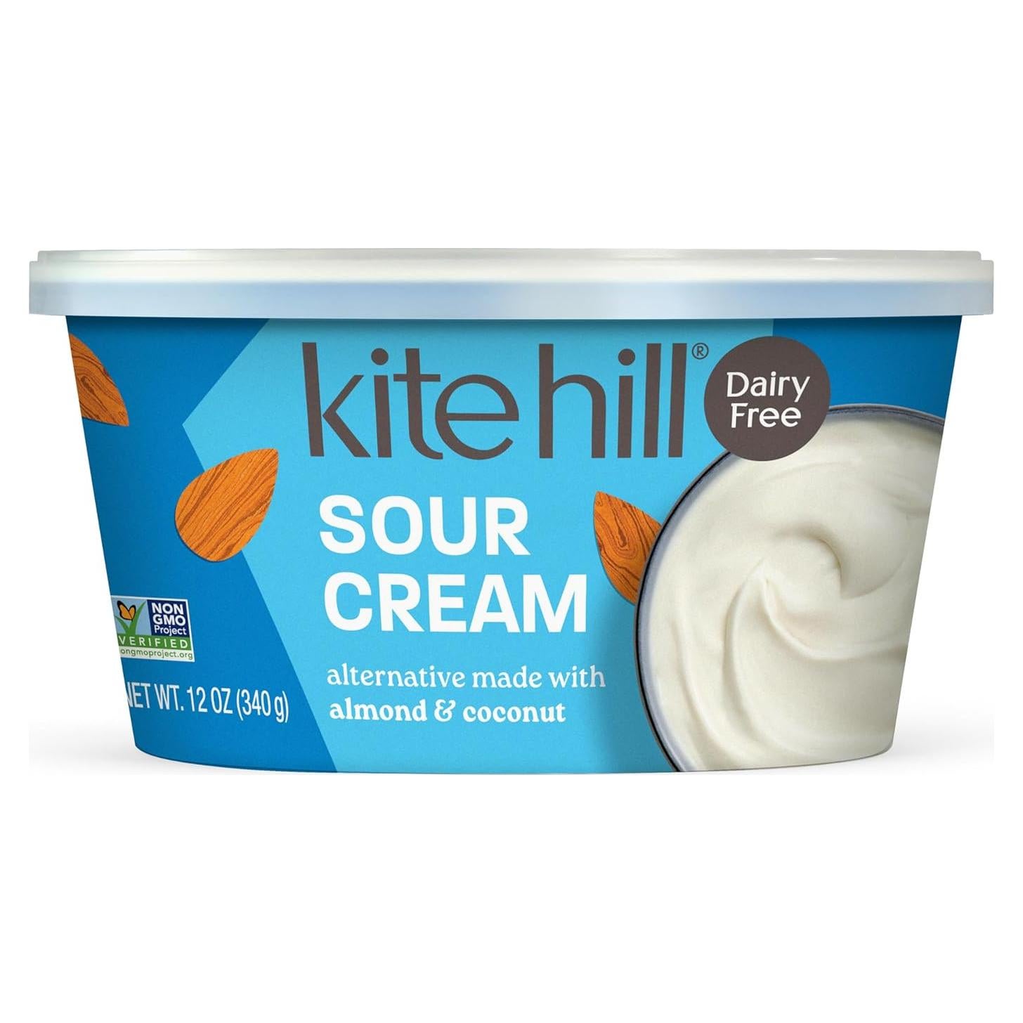 Crema Agria Vegana Kite Hill 340g - Sin Gluten, Sin Lácteos