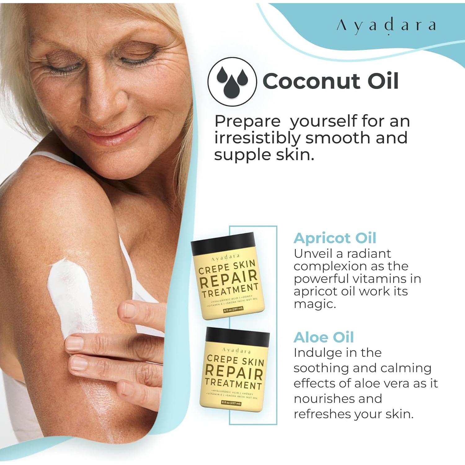 Crema Reafirmante Ayadara 226.8g - Tratamiento Piel Crepada