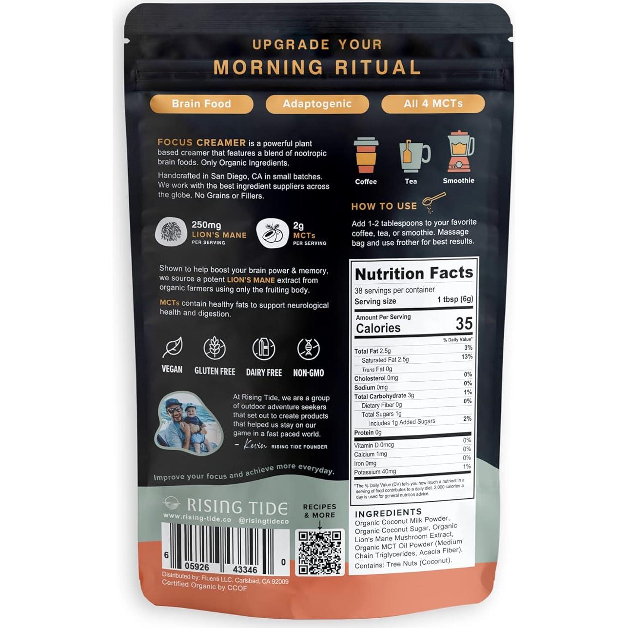 Crema de Sopa de Champiñones Orgánicos Rising Tide 227g