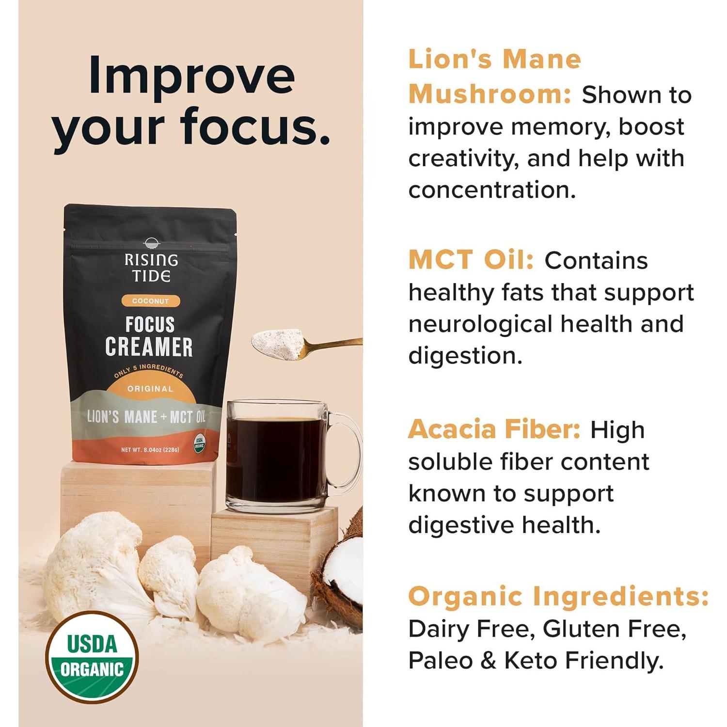 Crema de Sopa de Champiñones Orgánicos Rising Tide 227g