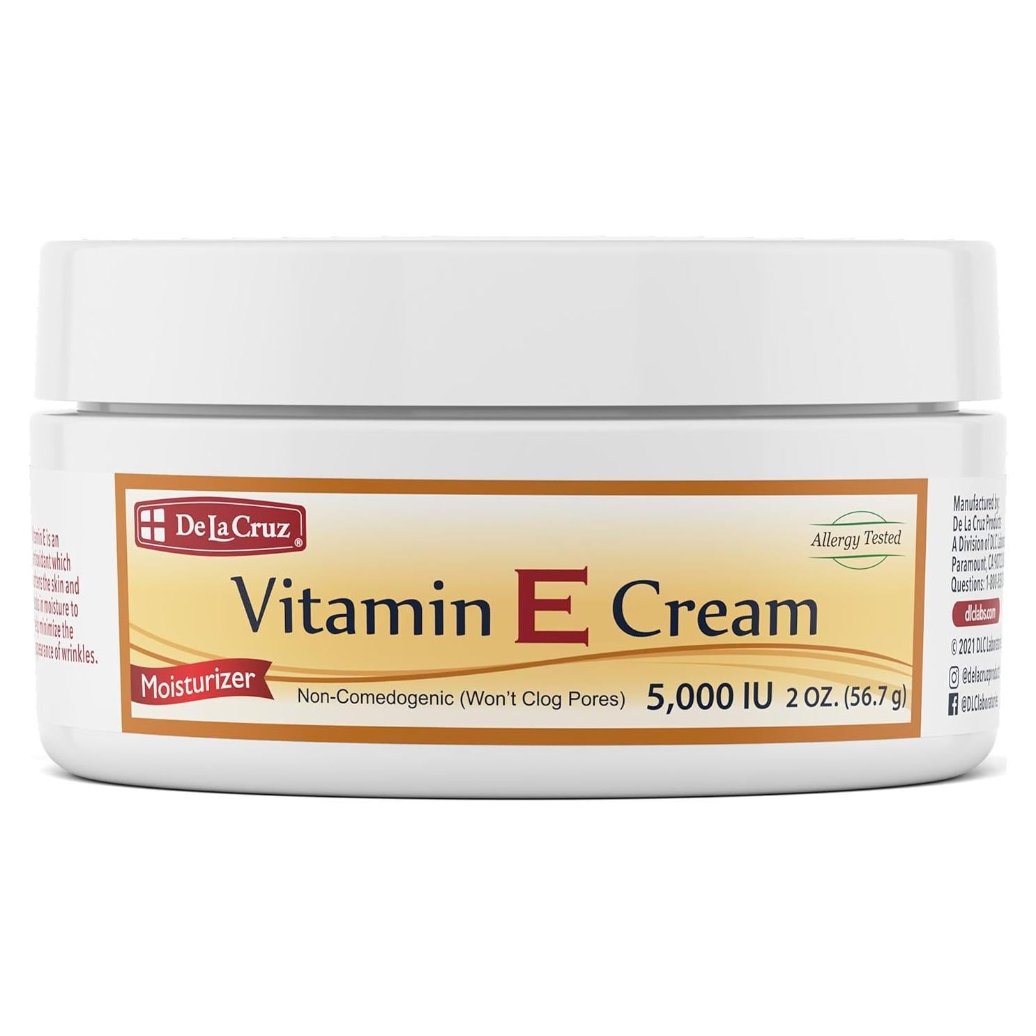 Crema Hidratante De La Cruz Vitamina E 56.7g - Cuidado Piel