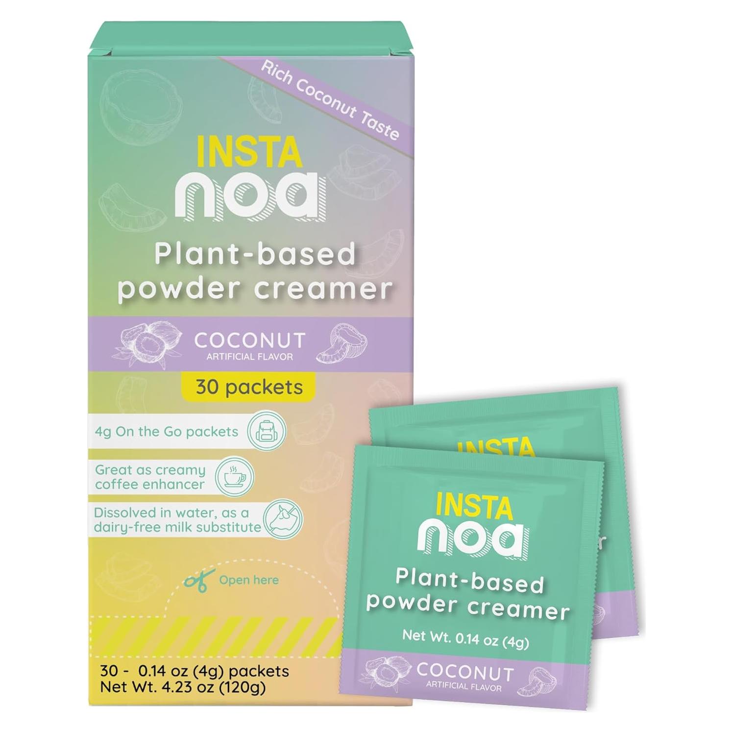 Crema en Polvo Vegana NOA Sabor Coco - 30 Sobres de 4g