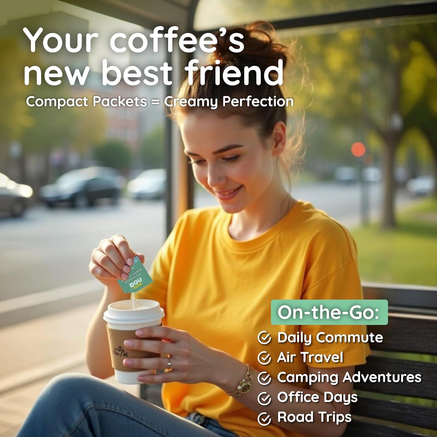 Crema en Polvo Vegana NOA Sabor Coco - 30 Sobres de 4g